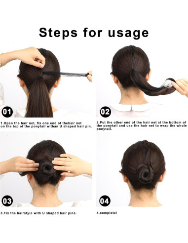 Redes para Cabello Sliverdew con Alfileres U - 20 Unidades