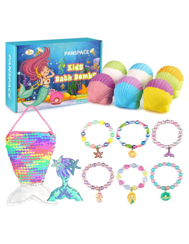 Set de 6 Bombas de Baño Orgánicas Panspace con Joyería