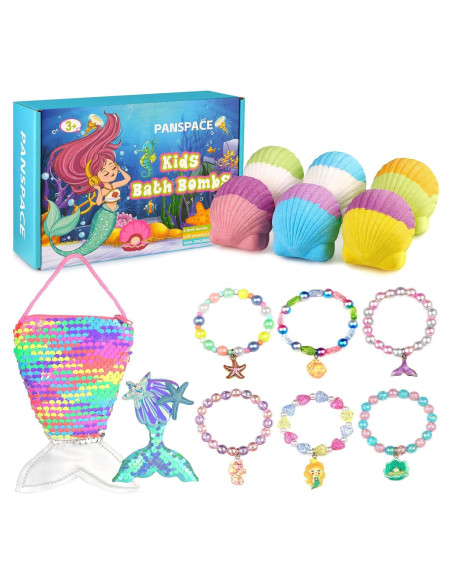 Set de 6 Bombas de Baño Orgánicas Panspace con Joyería