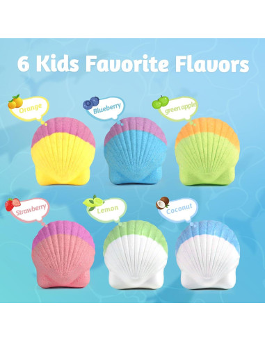 Set de 6 Bombas de Baño Orgánicas Panspace con Joyería