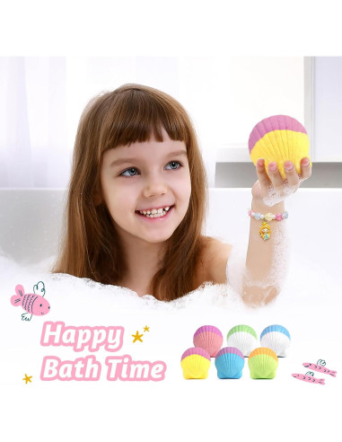 Set de 6 Bombas de Baño Orgánicas Panspace con Joyería