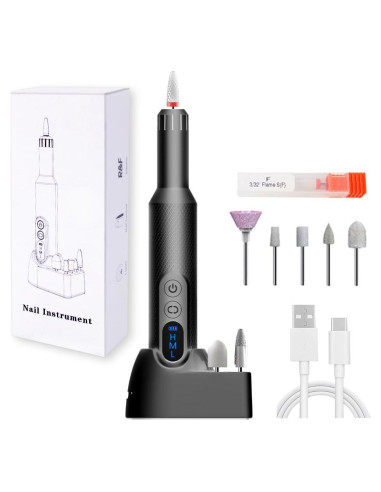 Taladro de Uñas Eléctrico Pinkiou 3 Velocidades Inalámbrico