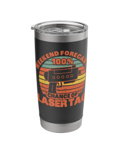 Taza Aislada de Acero Inoxidable 20 oz Favores de Fiesta Laser Tag