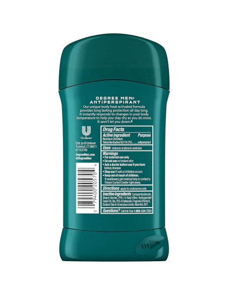 Desodorante Antitranspirante Degree Hombres 76.5 g Confort Fresco