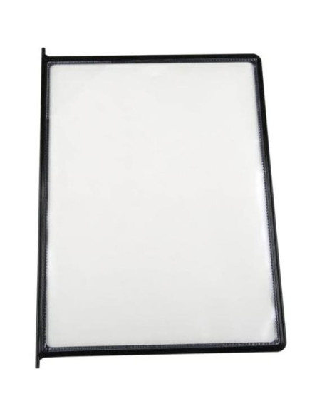 Bolsillos de Exhibición Doble Cara M&T Displays 21.6x27.9 cm Negro (10 Pzs)