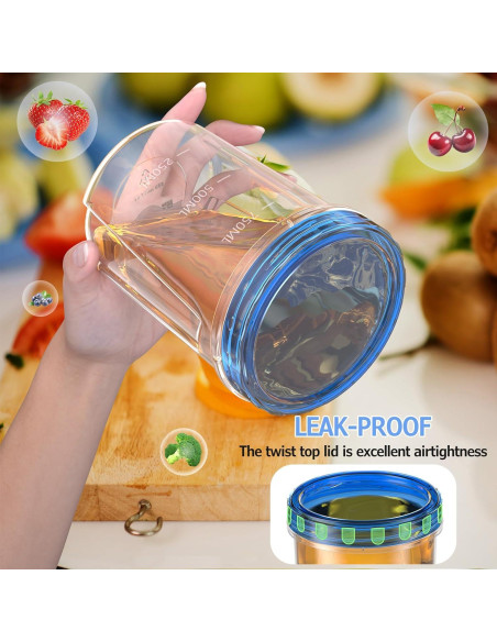 10 Contenedores de Almacenamiento de Alimentos 32 Oz Winproper