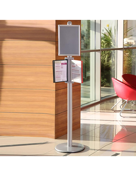 Bolsillos de Exhibición Doble Cara M&T Displays 21.6x27.9 cm Negro (10 Pzs)