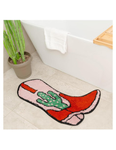 Alfombra de baño antideslizante BIEN BEAU bota vaquera 0.48x0.76m