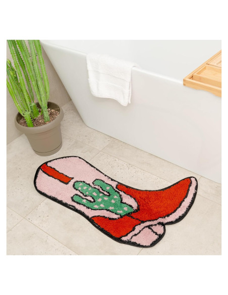 Alfombra de baño antideslizante BIEN BEAU bota vaquera 0.48x0.76m