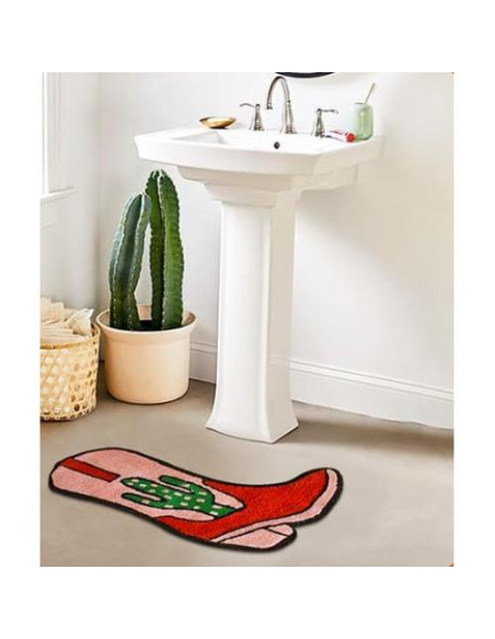 Alfombra de baño antideslizante BIEN BEAU bota vaquera 0.48x0.76m