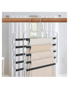 Perchas para Pantalones Cycleacc 5 Capas Antideslizantes 2 Pzas