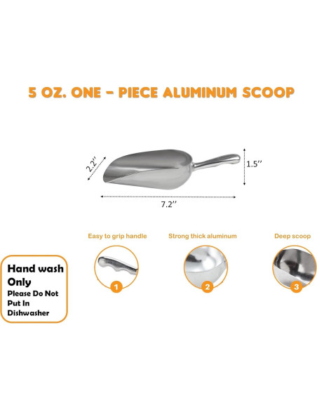 Cuchara de Aluminio Fundido Nechtik 150 ml - Mango Antideslizante