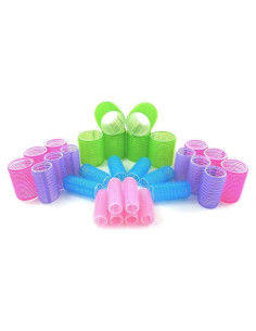 Rulos Autoadhesivos Kamay's 30PCS Multicolor 5 Tamaños