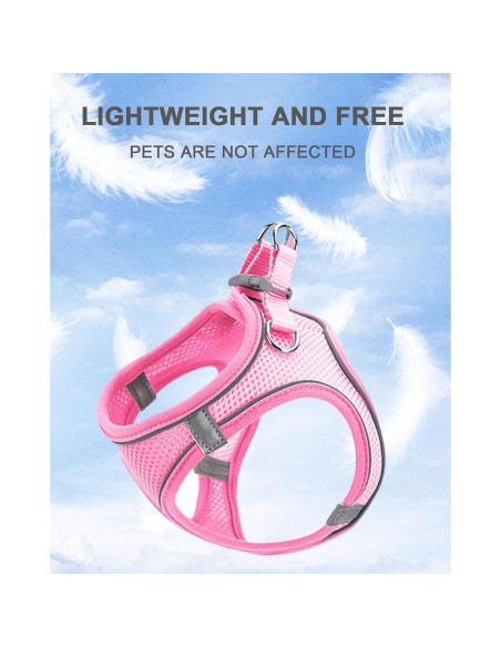 Arnés y Correa para Perros JUFOO XXXS Negro Reflectante