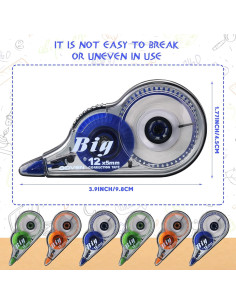 Cinta Correctora Yexiya 36 Pcs Ancha 5 mm 12 m Colorida 2