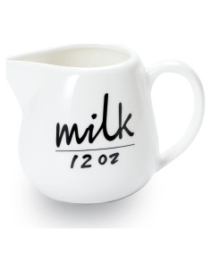 Jarra de Crema Cerámica ONTUBE 354ml Blanca Multifuncional