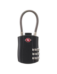 Candado TSA Duslang Negro para Equipaje y Mochilas - Reajustable