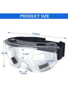 Gafas de Seguridad OXG 6 Pares Antivaho ANSI Z87.1 2