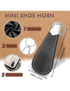 Mini Cuchara para Calzar Senbers 9.4 cm Acero Inoxidable 2