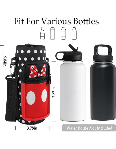 Bolsa Portabotellas de Agua Neopreno Unyopsa 946ml con Correa Ajustable