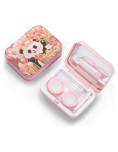 Estuche para Lentes de Contacto Vifirstew Panda con Espejo