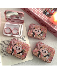 Estuche para Lentes de Contacto Vifirstew Panda con Espejo 2