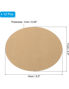 Parche de Planchar PATIKIL 12 Piezas Albaricoque 14x11 cm 2