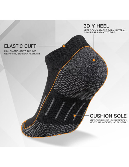 Calcetines Deportivos Heatuff para Hombre Cortos 6 Pares