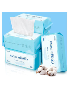 Toallas Faciales Desechables HOMERHYME 600 Hojas Biodegradables