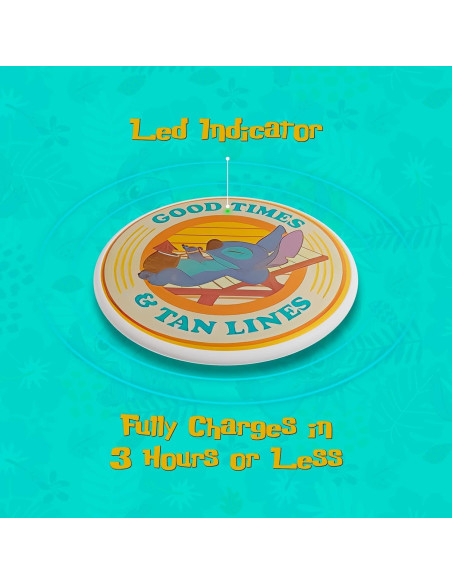 Base de Carga Inalámbrica Disney Lilo y Stitch 10W - Carga Rápida