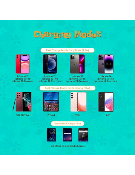 Base de Carga Inalámbrica Disney Lilo y Stitch 10W - Carga Rápida