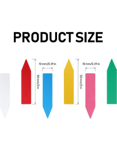 Etiquetas de Plantas KINJOEK 1200 Piezas 5.08 x 1.02 cm 2