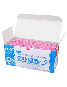 Tiza Sin Polvo Ecológica 72pcs Roja Nihon Rikagaku