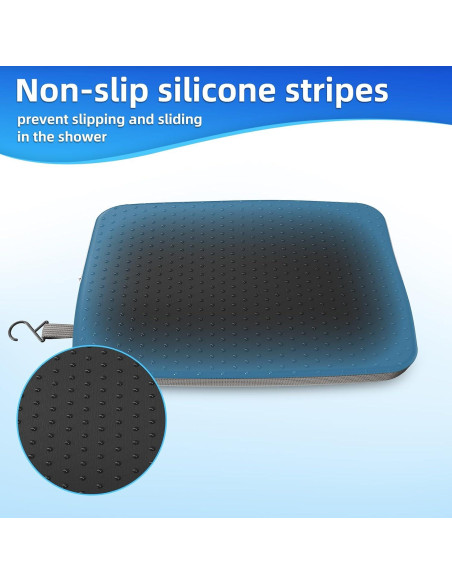 Cojín para Asiento de Ducha Fasjloctavty 40x30 cm Antideslizante