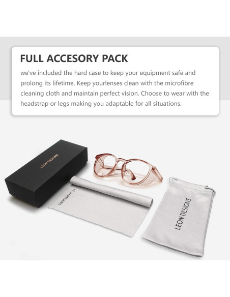 Gafas de Seguridad Antivaho LeonDesigns Redondas Café