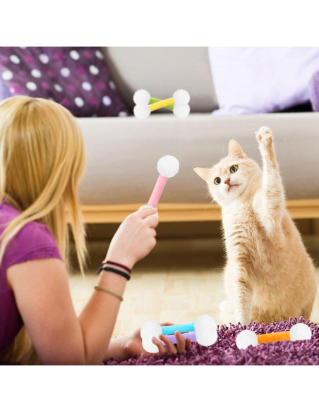 Juego de Juguetes para Gatos CiyvoLyeen - 6 Peluches con Hierba Gatera Juego de Juguetes para Gatos CiyvoLyeen - 6 Peluches con Hierba Gatera