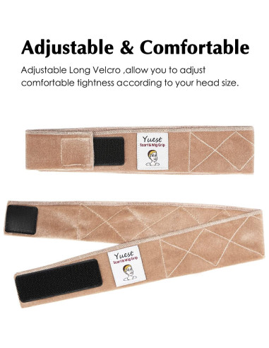 Paquete de 2 Bandas de Agarre para Pelucas Yuest con 4 Gorros