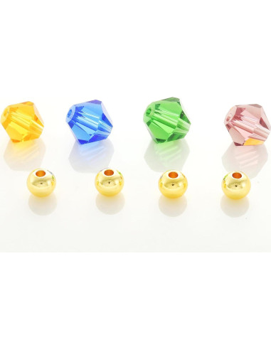 Juego de 12 Marcadores de Copas de Vino Oro 14K con Gemas