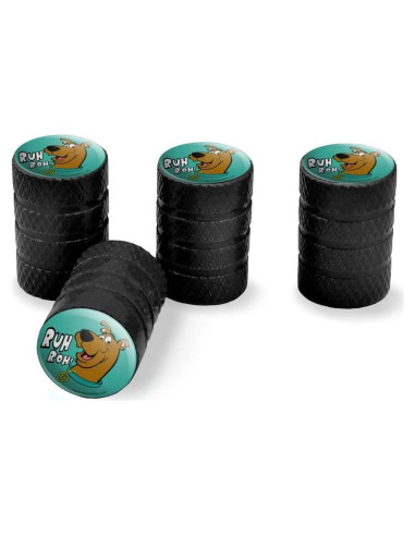Tapa de Válvula de Aluminio Scooby-Doo - 4 Piezas