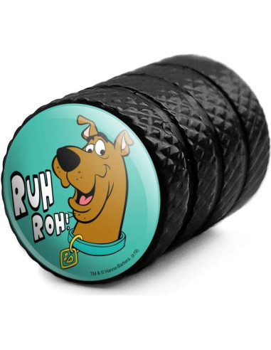 Tapa de Válvula de Aluminio Scooby-Doo - 4 Piezas