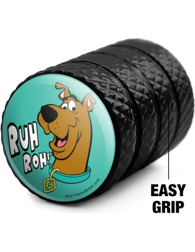 Tapa de Válvula de Aluminio Scooby-Doo - 4 Piezas