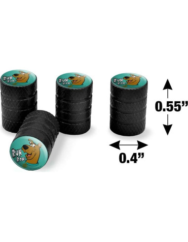 Tapa de Válvula de Aluminio Scooby-Doo - 4 Piezas