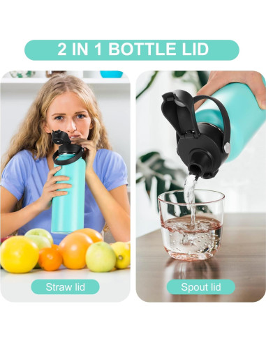 Tapa Auto Flip EIPOSAU para Botellas Boca Ancha - A Prueba de Fugas