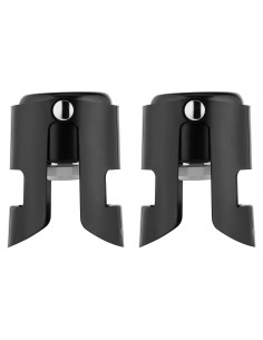 Tapones para Champán OWO Acero Inoxidable 2 Paquete Negro