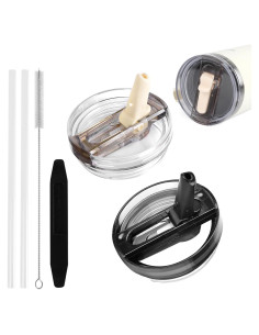 Tapa de vaso de popote AMIVIE 40 oz a prueba de fugas