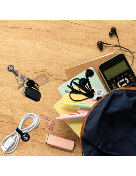 Clips Magnéticos para Cables SUNFICON - Paquete de 5 Blancos