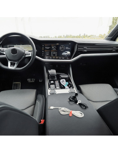 Clips Magnéticos para Cables SUNFICON - Paquete de 5 Blancos