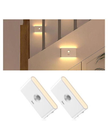 Luces Nocturnas Recargables Midea 2 Paquetes con Sensor