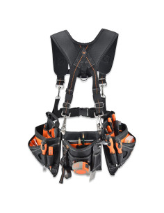 Cinturón de herramientas WELKINLAND con tirantes 22 bolsillos