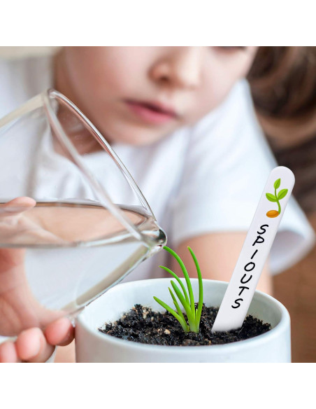 Etiquetas de Jardín Whaline 200 Pcs Blancas 10 CM Impermeables